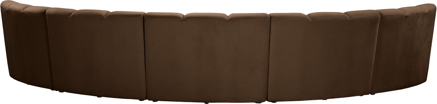 Infinity - 5 Piece Velvet Modular Sectional