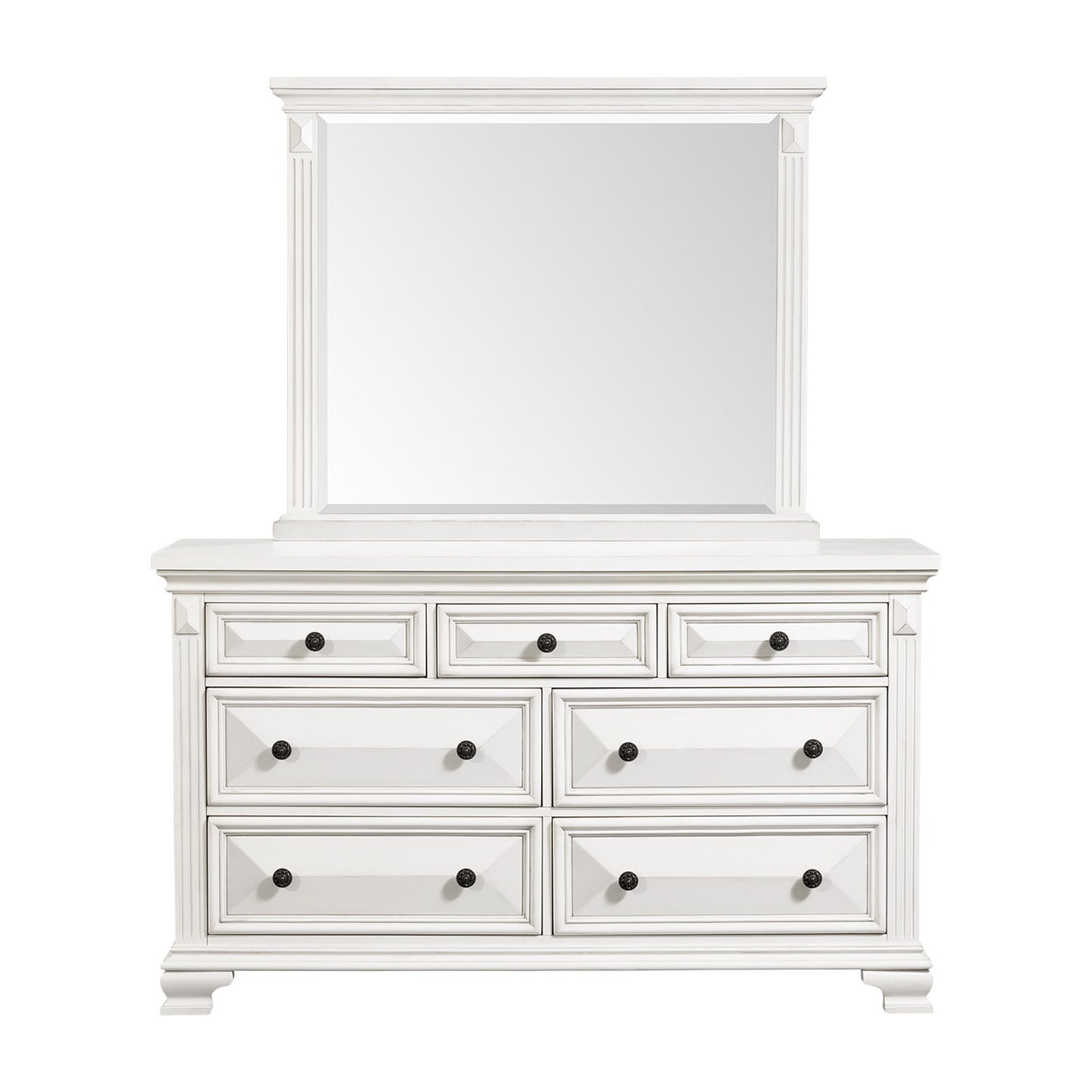 Calloway - 7-Drawer Dresser With Mirror Set