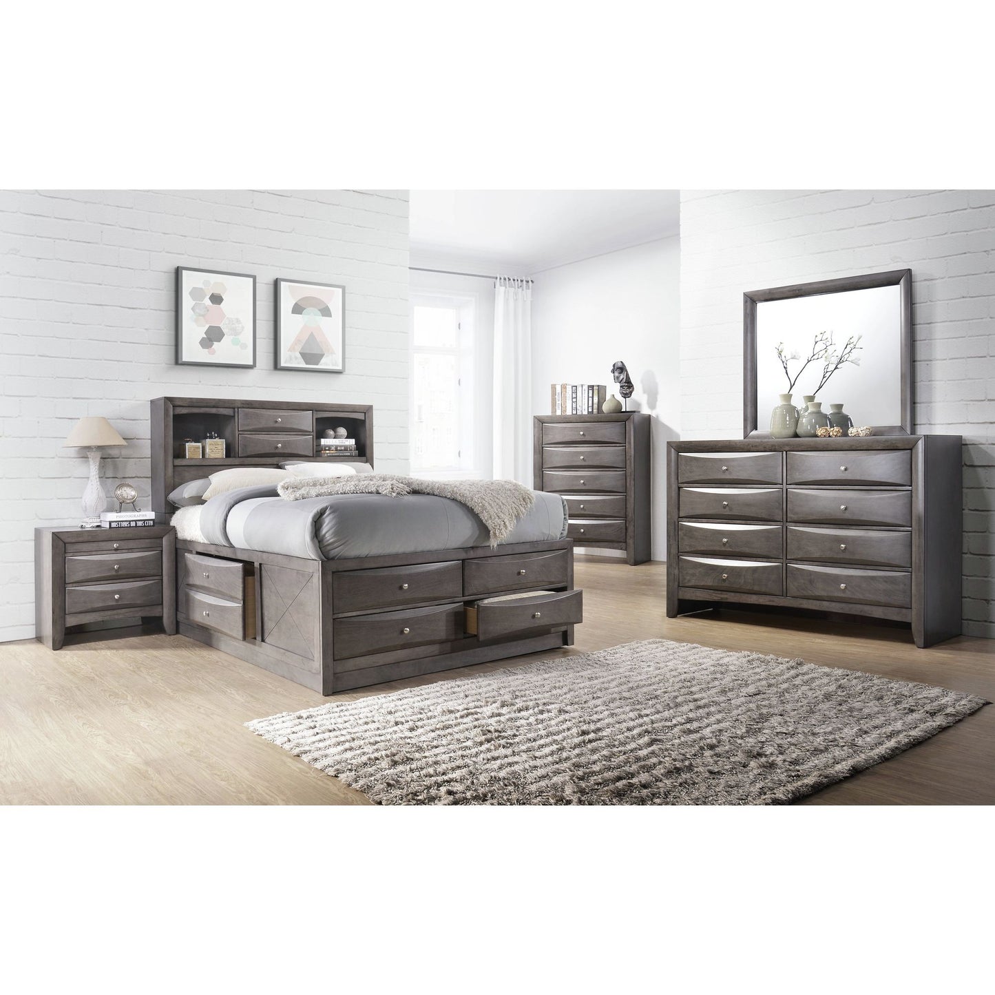 Emily - Dresser (Sturdy) - Grey