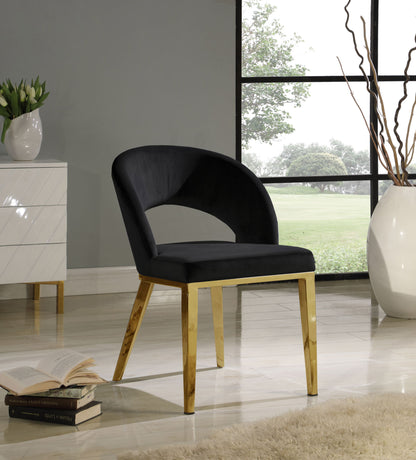 Roberto - Dining Chair with Gold Legs