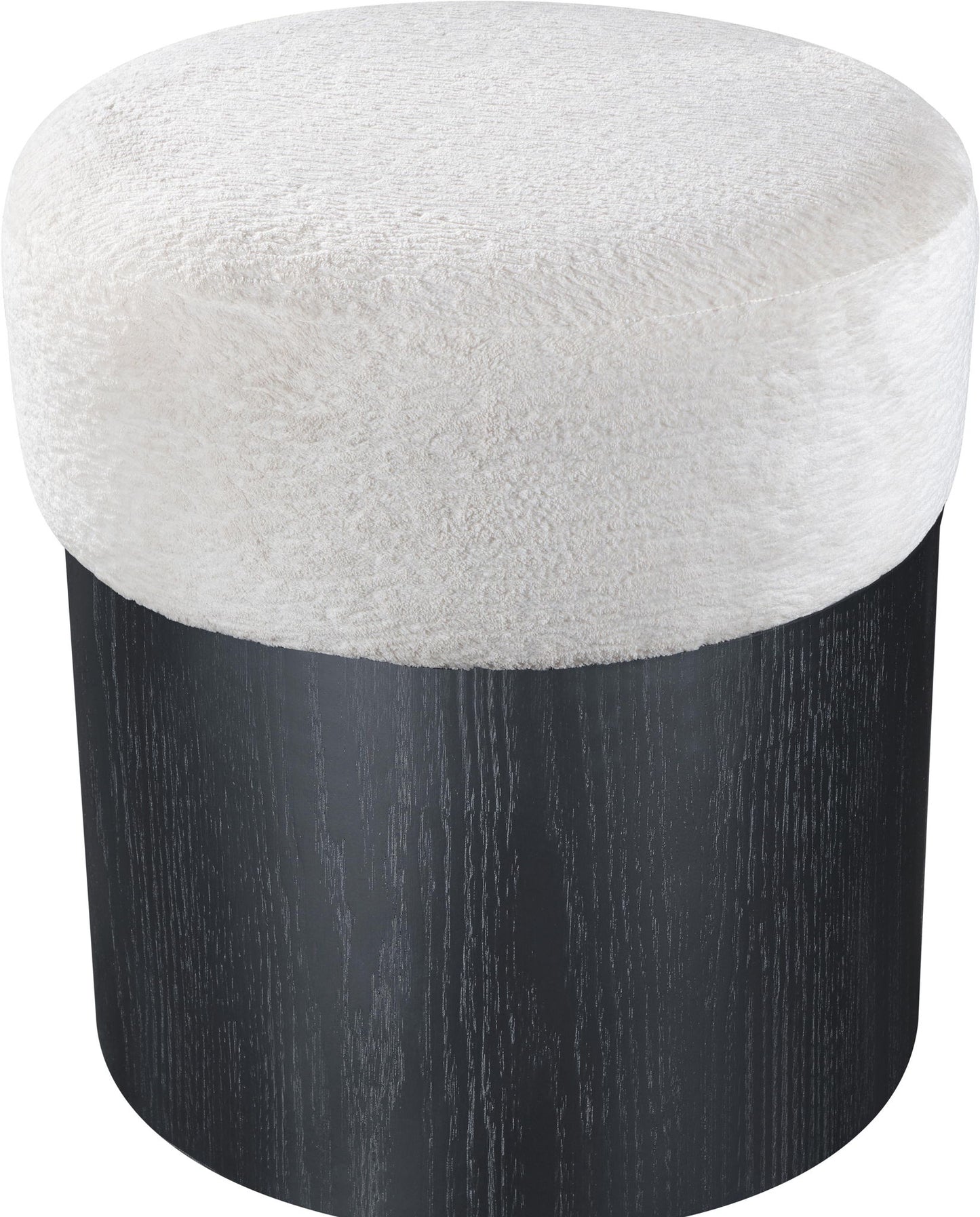 Nimes - Ottoman / Stool With Black Base