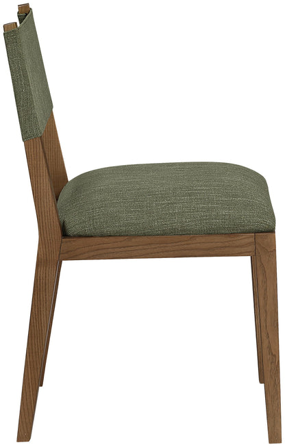 Avon - Linen Textured Performance Fabric Dining Side Chair (Set of 2)