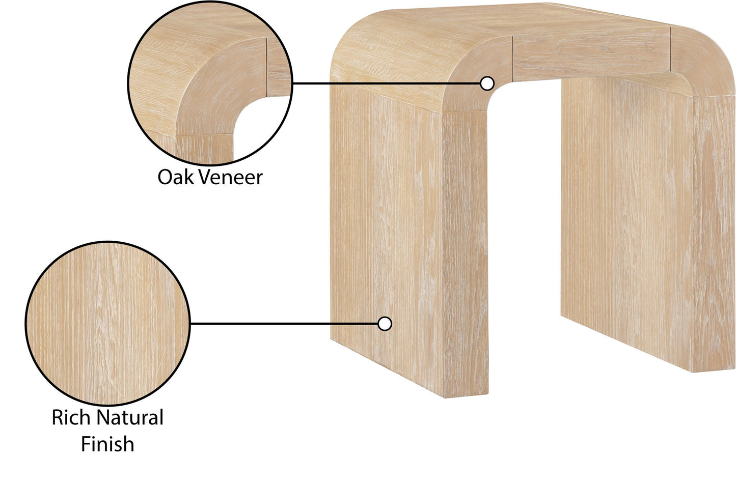 Toulon - Oak Veneer End Table