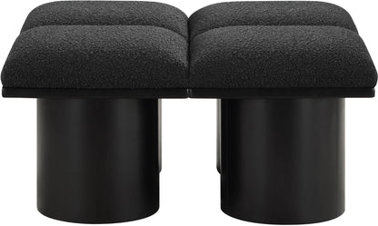Pavilion - 4 Piece Modular Bench With Black Base