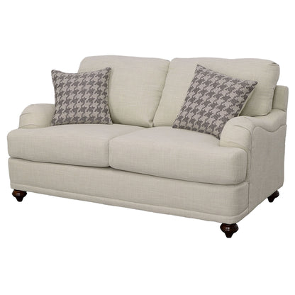 Glenn - Loveseat con respaldo acolchado - Gris claro