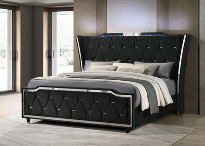 Lorient - LED Upholstered Bed