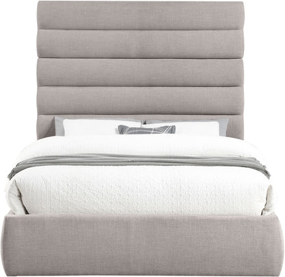 Adam - Linen Fabric Bed With 70.5" Headboard