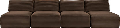 Shaggy - 4 Seat Modular Armless Sofa