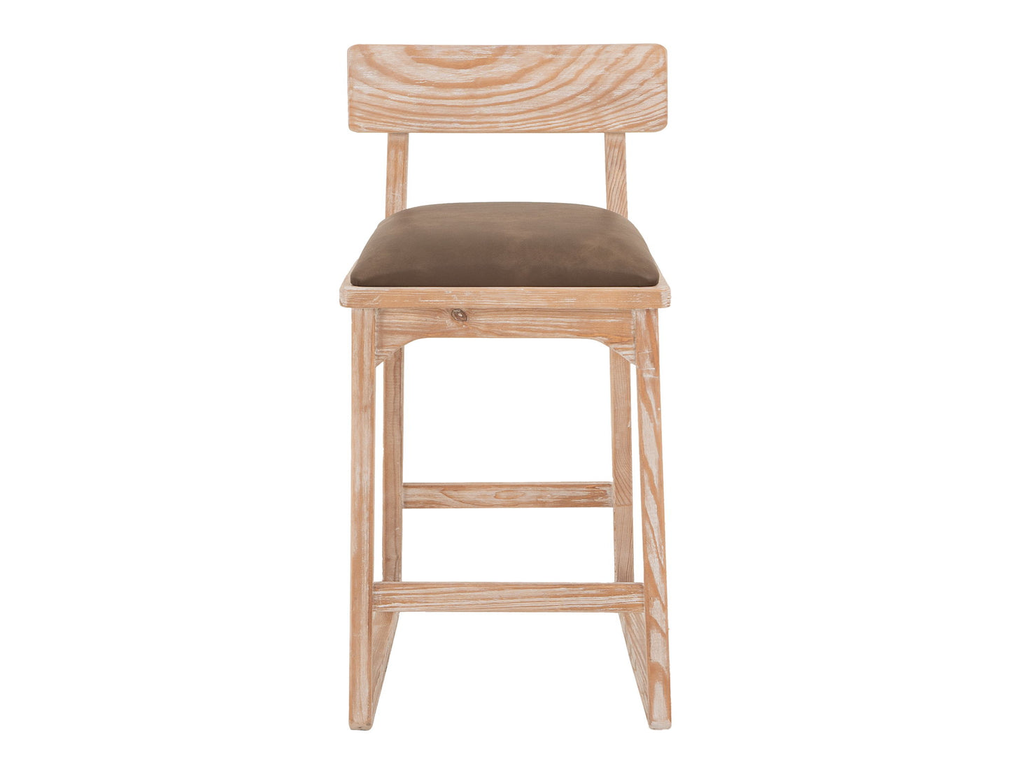 Balam - 24" Barstool (Set of 2) - Light Brown / Dark Brown