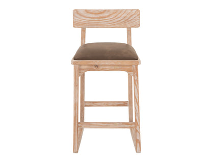 Balam - 24" Barstool (Set of 2) - Light Brown / Dark Brown