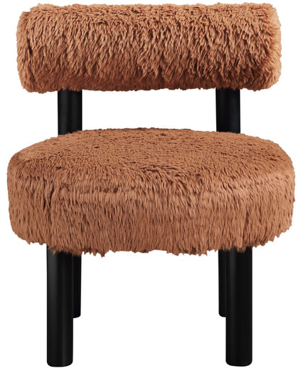Ambre - Vegan Shearling Fabric Upholstered Accent Chair