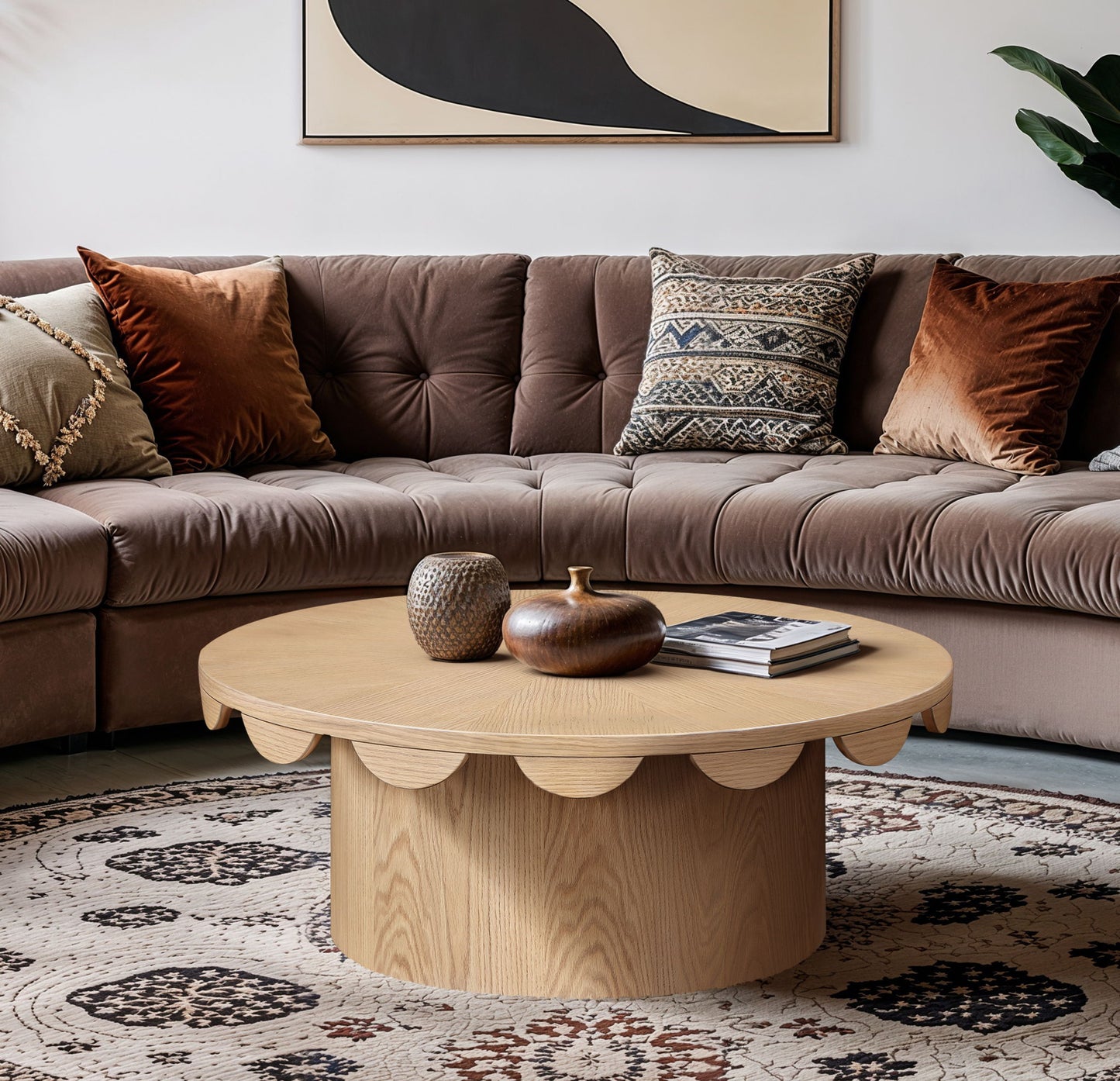 Dahlia - Oak Veneer Table