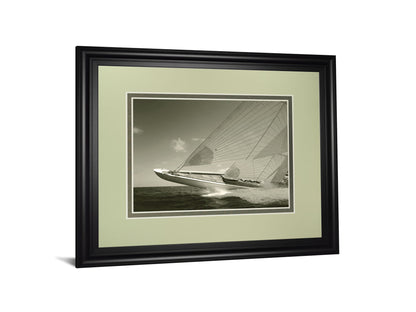 Sea Spray Il By Michael Kahn - Framed Print Wall Art - Gray