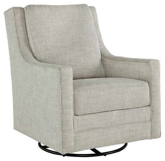 Kambria - Fog - Swivel Glider Accent Chair