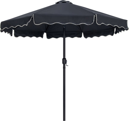 Amalfi - Aluminum Patio Umbrella - Black Base / Black Pole