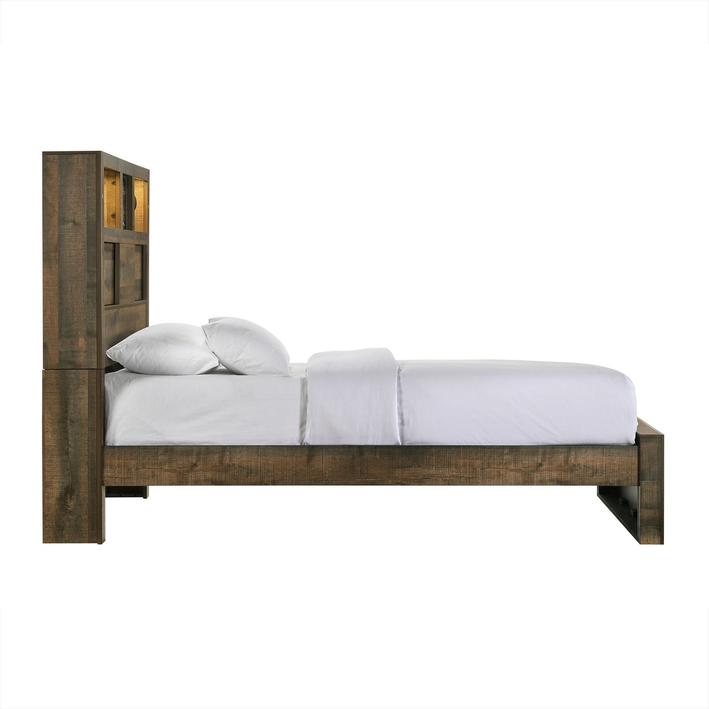 Bailey - Cama Panel Librería Con Bluetooth