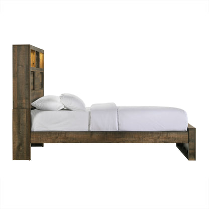 Bailey - Cama Panel Librería Con Bluetooth