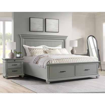 Slater - Juego de dormitorio con plataforma y almacenamiento