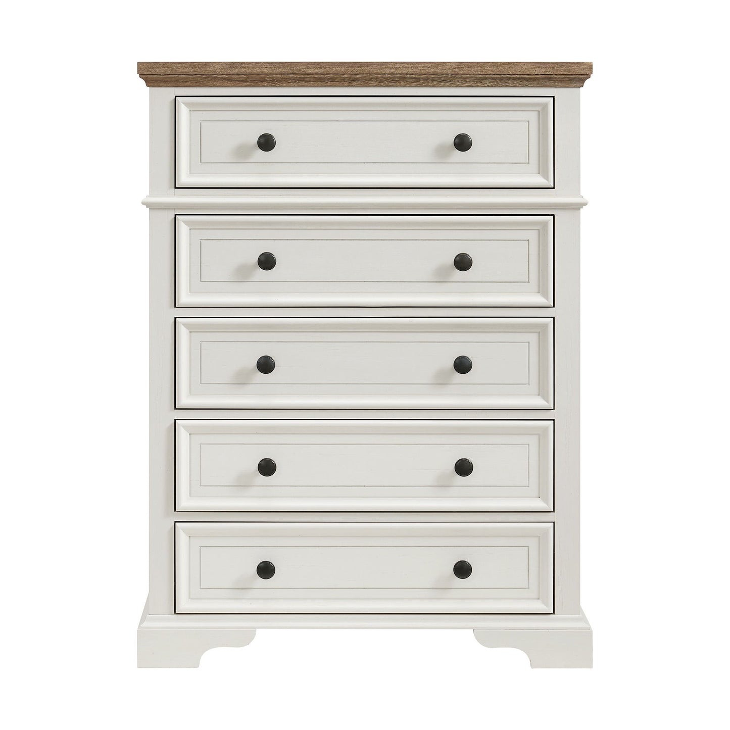 Eastwood - Youth 5-Drawer Chest - Brown And White