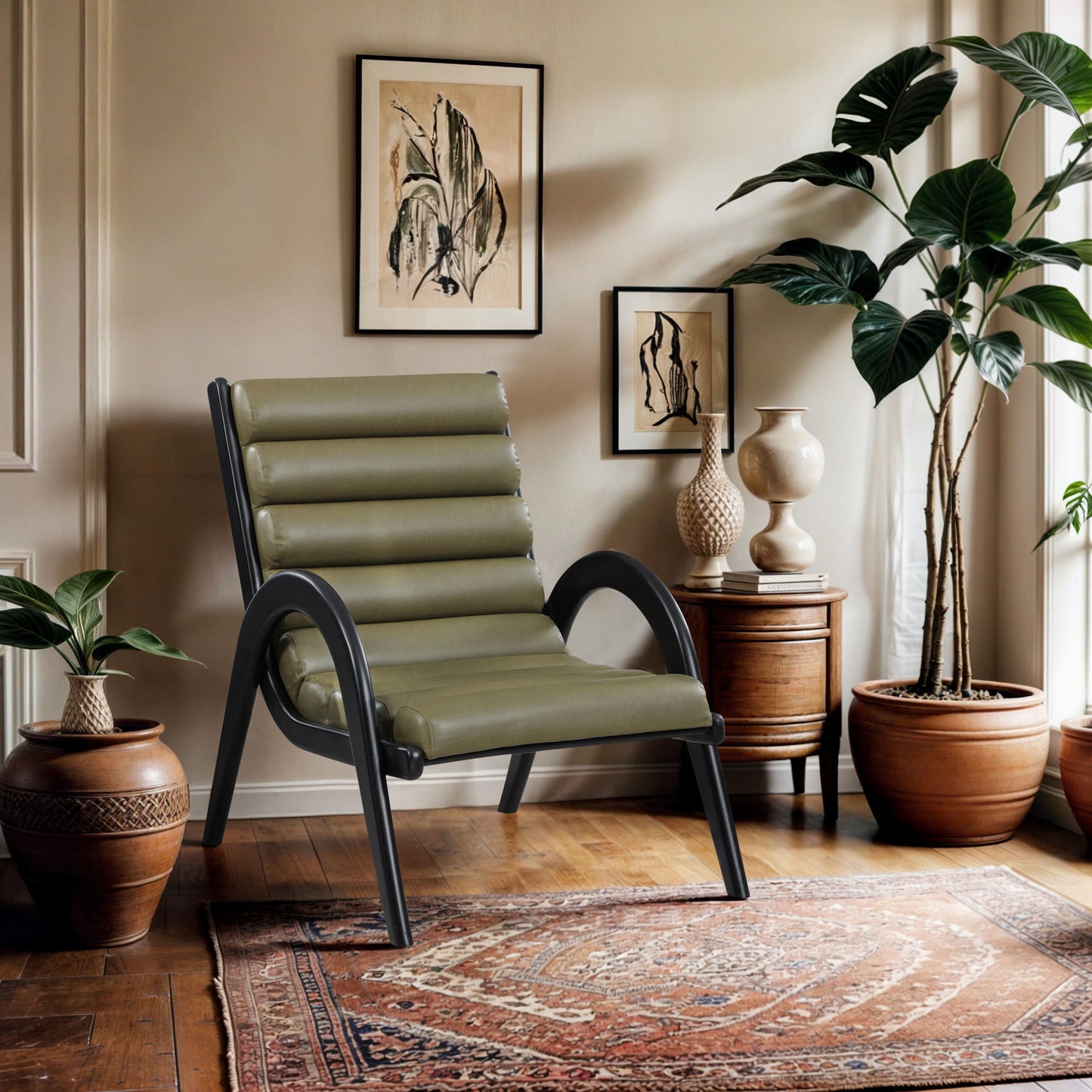 Randal - Accent Chair - Black Frame