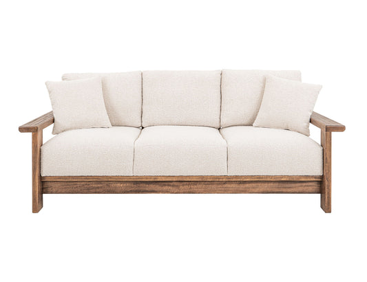 Duna - Sofa - White / Light Brown