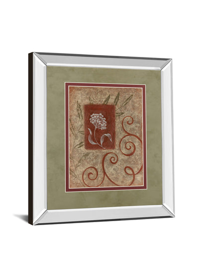Florescence I By Jane Carroll - Mirror Framed Print Wall Art - Beige
