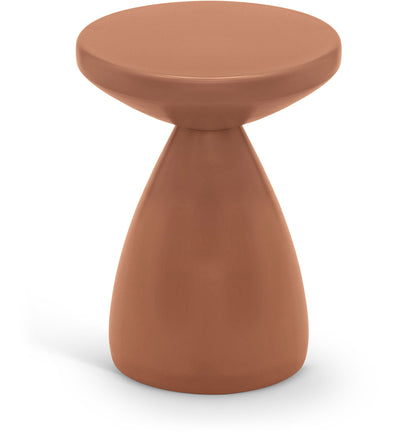 Anika - Iron End Table - Terracotta