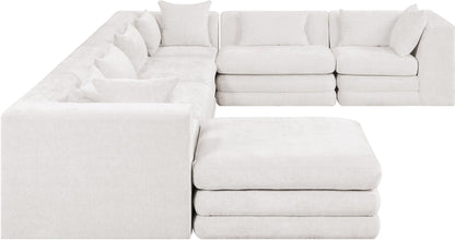 Stellar - 7 Piece Chenille Fabric Upholstered Modular Sectional