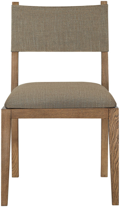 Avon - Linen Textured Performance Fabric Dining Side Chair (Set of 2)