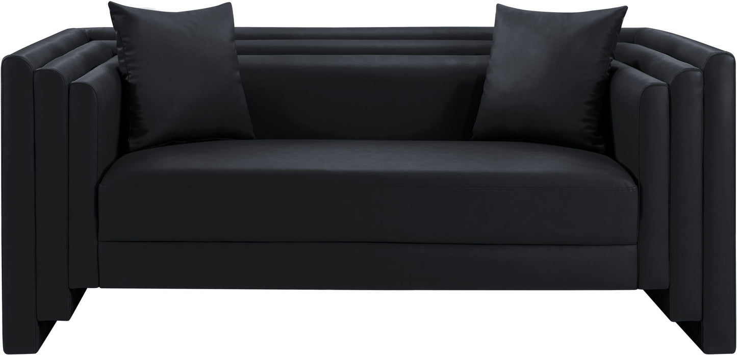 Everett - Vegan Leather Upholstered Loveseat
