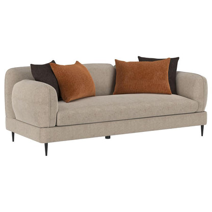 Jade - Chenille Upholstered Modern Track Arm Sofa