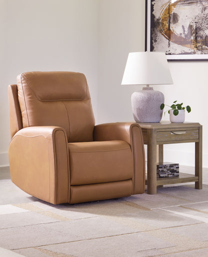 Tryanny - Butterscotch - Power Recliner/ Adj Headrest