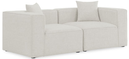 Cube - Linen Modular 2 Seat Sofa
