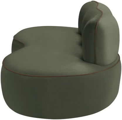 Swerve - Velvet 77" Upholstered Loveseat