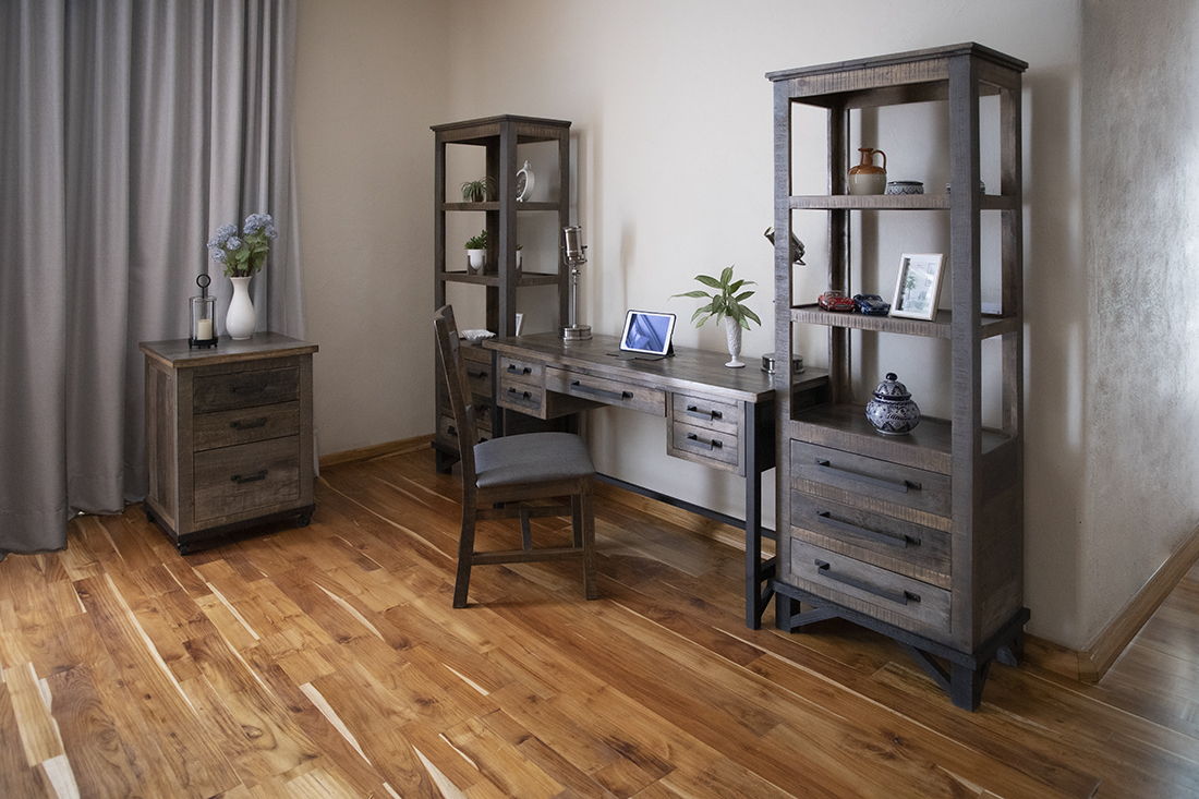 Loft - File Cabinet - Two Tone Gray / Brown