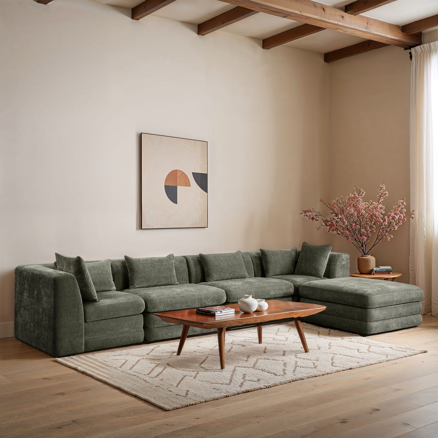 Stellar - 5 Piece Upholstered Modular Sectional