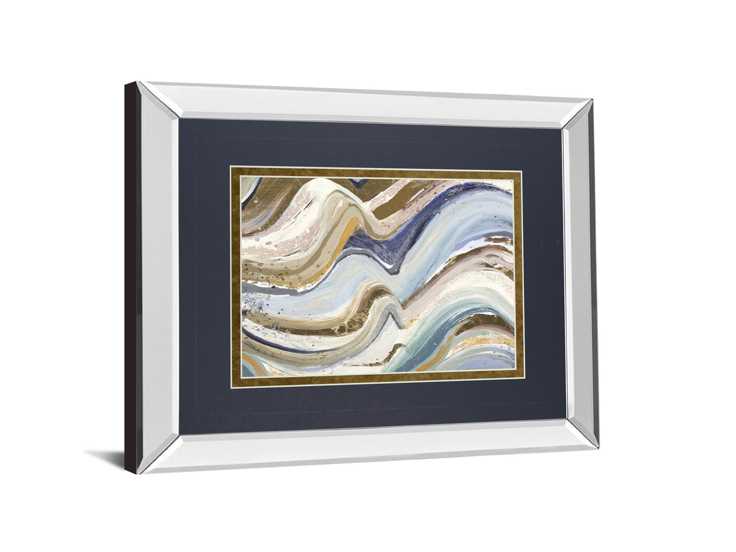 Earth Tone New Concept By Patricia Pinto - Mirror Framed Print Wall Art - Dark Gray