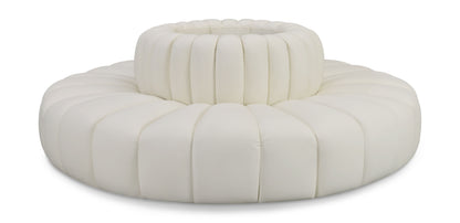 Arc - Faux Leather 8 Piece Round Modular Sofa