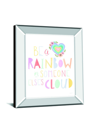 Lets Chase Rainbows II By Jenaya Jackson - Mirror Framed Print Wall Art - White