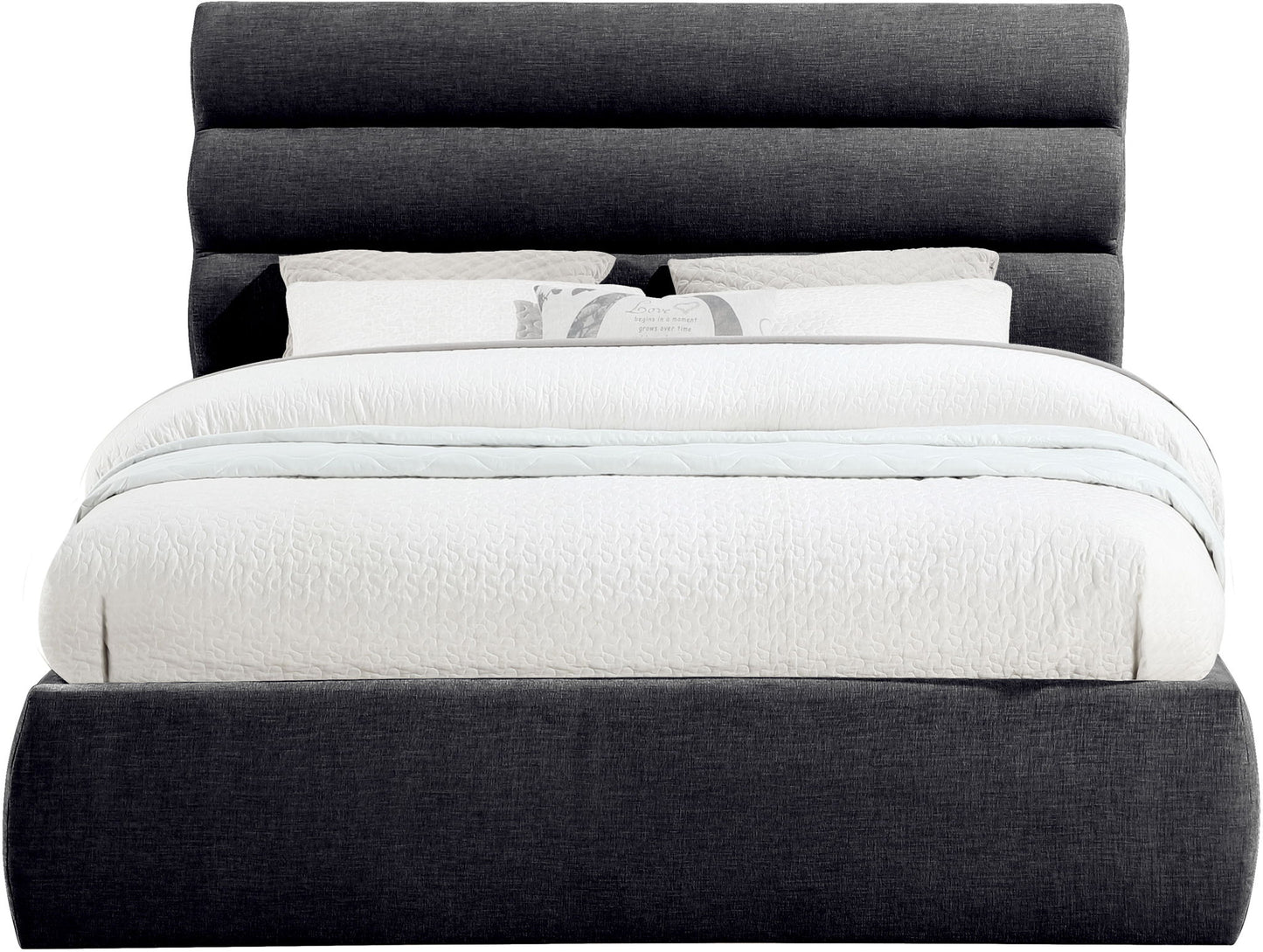 Adam - Chenille Fabric Bed With 52" Headboard