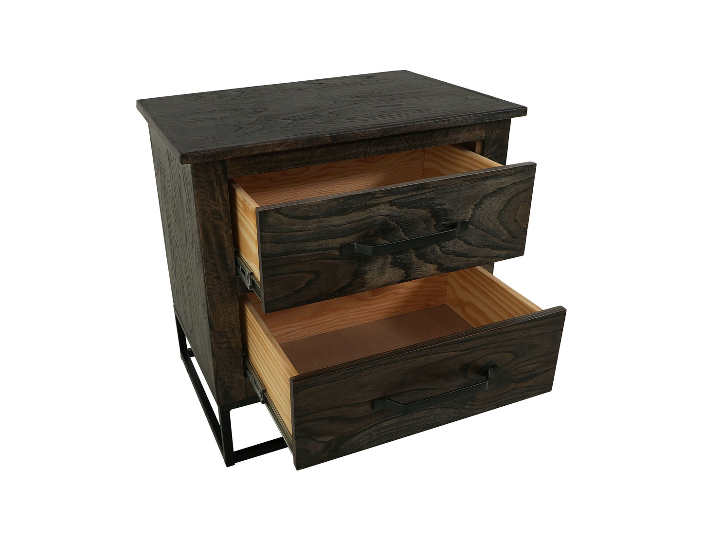 Teak - Nightstand - Oil Black