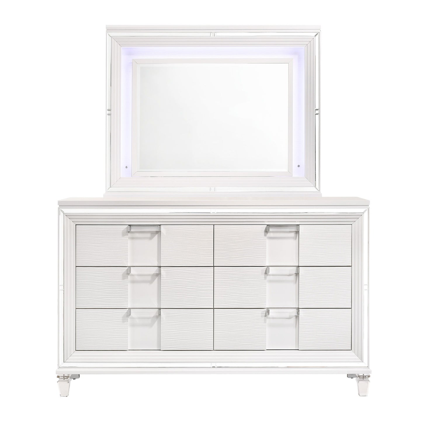 Twenty Nine - 6-Drawer Dresser With Mood Lighting Mirror