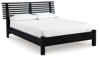 Danziar - Slat Panel Bed With Low Footboard