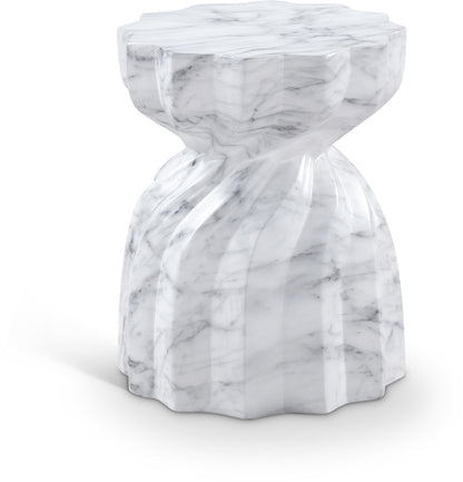 Caserta - Marble Finish Concrete End Table
