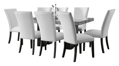 Camila - Rectangular Dining Set - Gray Top