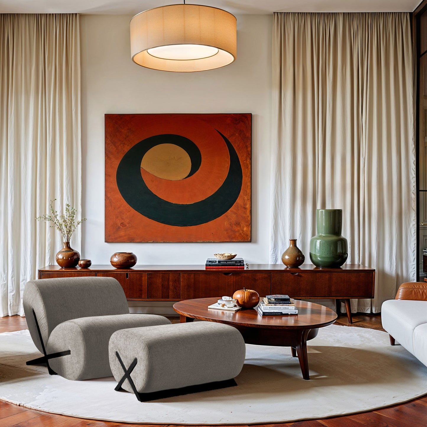 Akira - Fabric Upholstered Ottoman