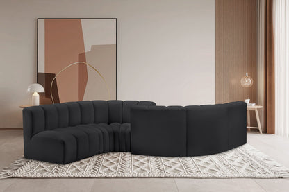Arc - Faux Leather 6 Piece Modular Sofa