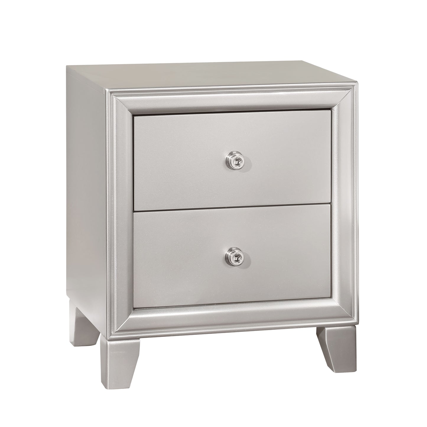 Omni - Nightstand - Pearl Silver