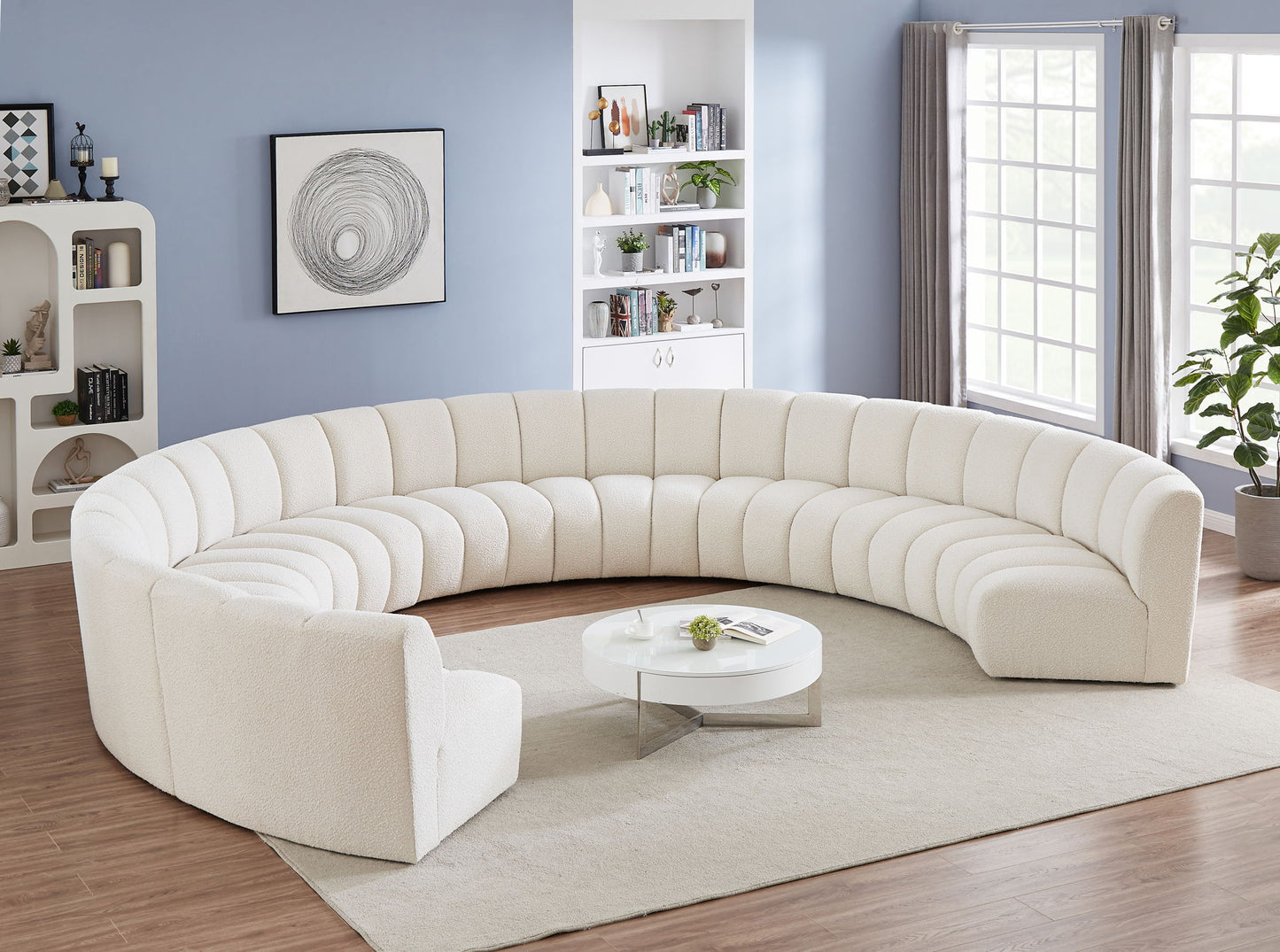 Infinity - 9 Piece Boucle Modular Sectional