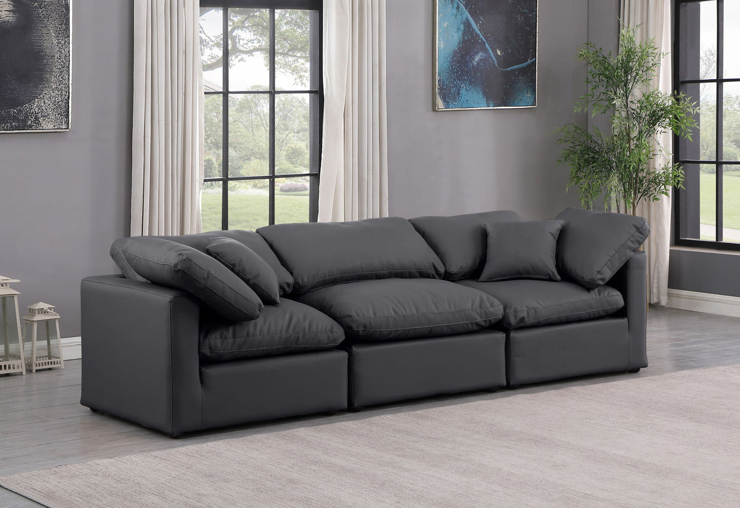 Indulge - Faux Leather 3 Seat Modular Sofa